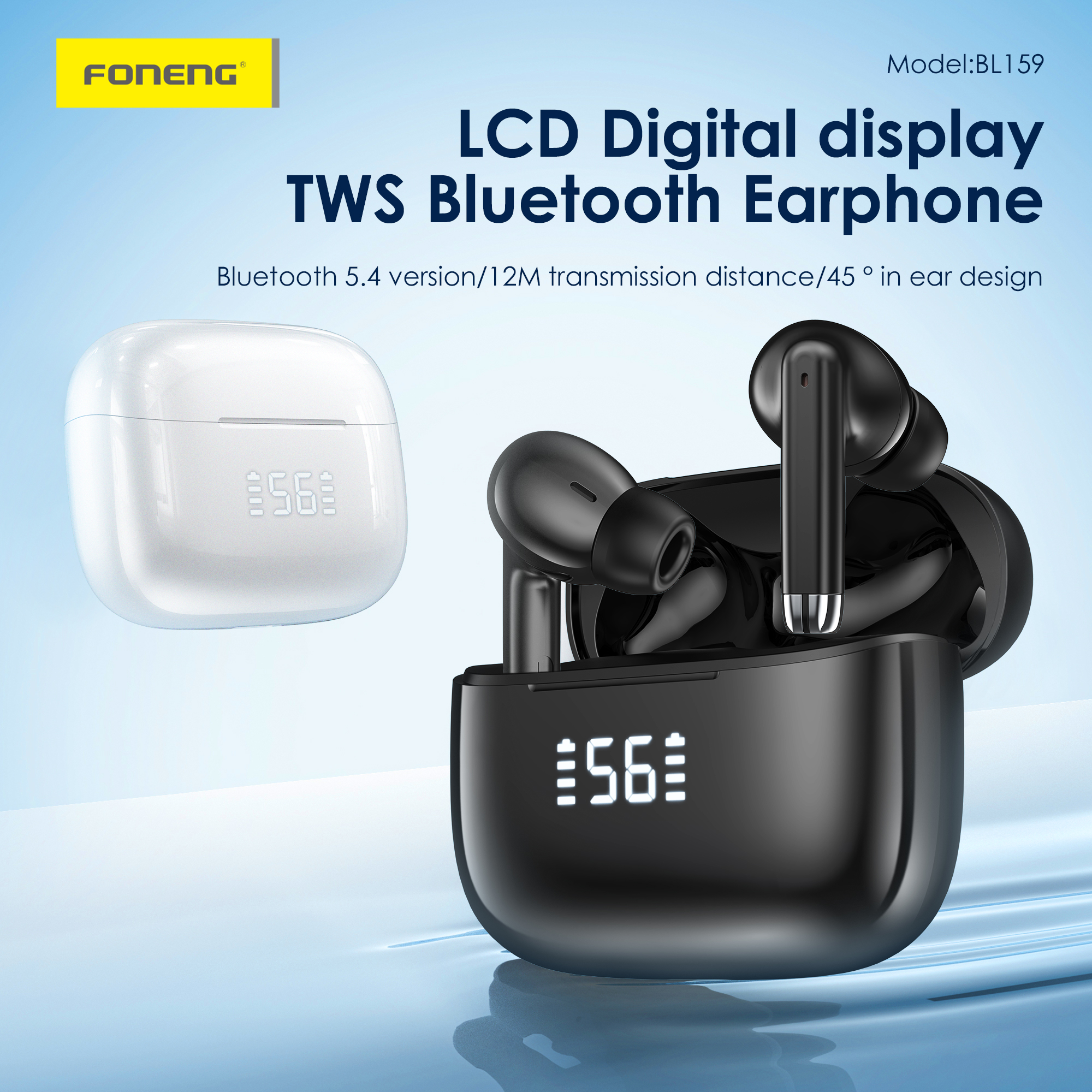 BL159 DIGITAL TWS BLUETOOTH WHITE - Image 7