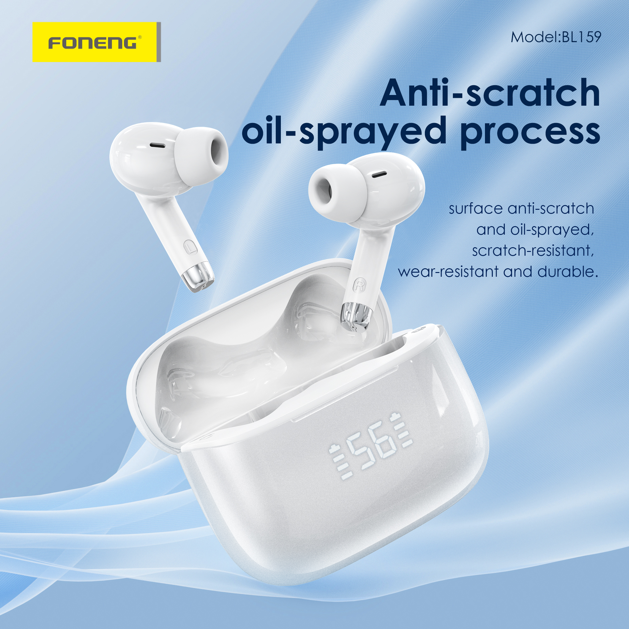 BL159 DIGITAL TWS BLUETOOTH WHITE - Image 6