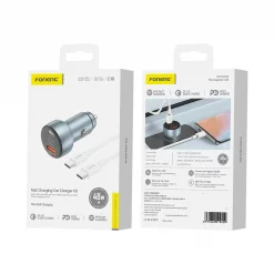 C18 COCHE 48W C+C CABLE CARGA ULTRA RAPIDA USB+C ENTRADA