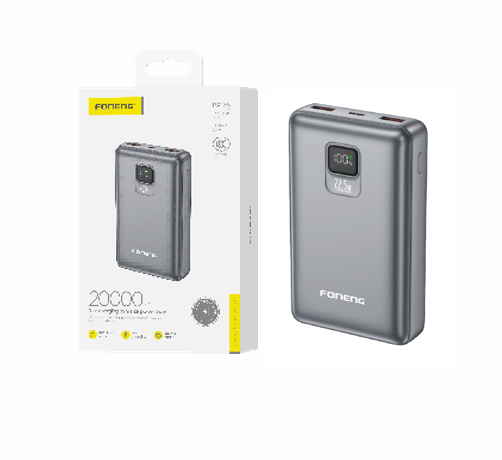 PX126 20MIL METALIC SMALL SIZE POWERBANK BLACK