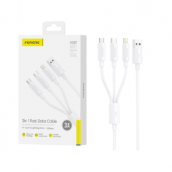 XS07 3A 3IN1 CABLE BLANCO