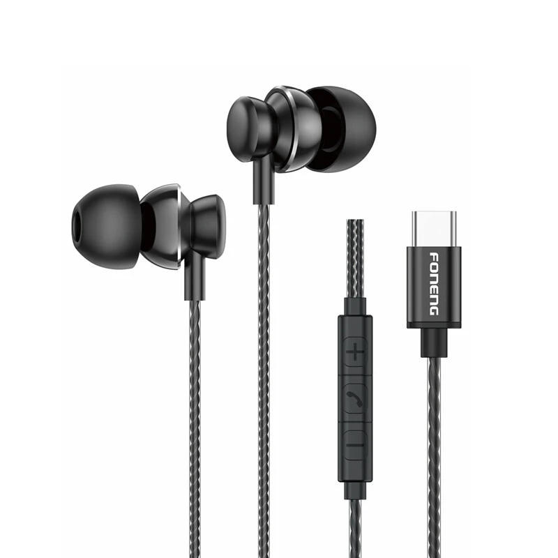 T67 TYPE C WIRED AURICULAR NEGRO