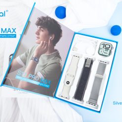 Alternative view of S11 PRO MAX RELOJ 3 PAIRS STRAP AMOLED DISPLAY SILVER