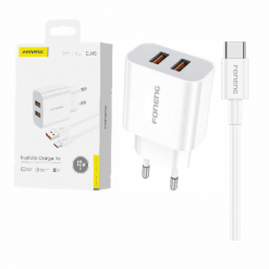 EU45 12W DUAL USB C CABLE CARGADOR KIT