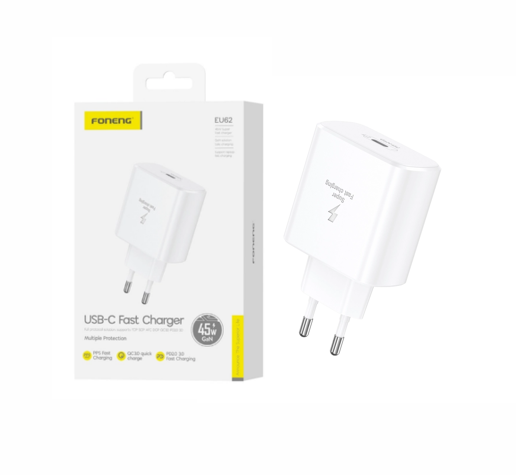 EU62 45W ENCHUFE ULTRA RAPIDA BLANCO