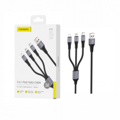 X112 3A 3IN1 CABLE TELA CARGA RAPIDA