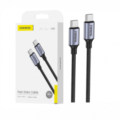 X95 3A, 1.2M USB+C, METAL BRAIDED CABLE
