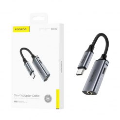 BM32 2IN1 C+C+3.5MM AUDIO JACK ADAPTOR