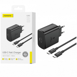EU62 45W C+C CARGADOR ULTRA RAPIDA BLACK