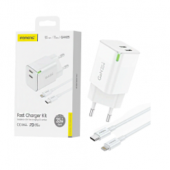 GAN35W DUAL C ENCHUFE CON C+I CABLE FAST CARGADOR