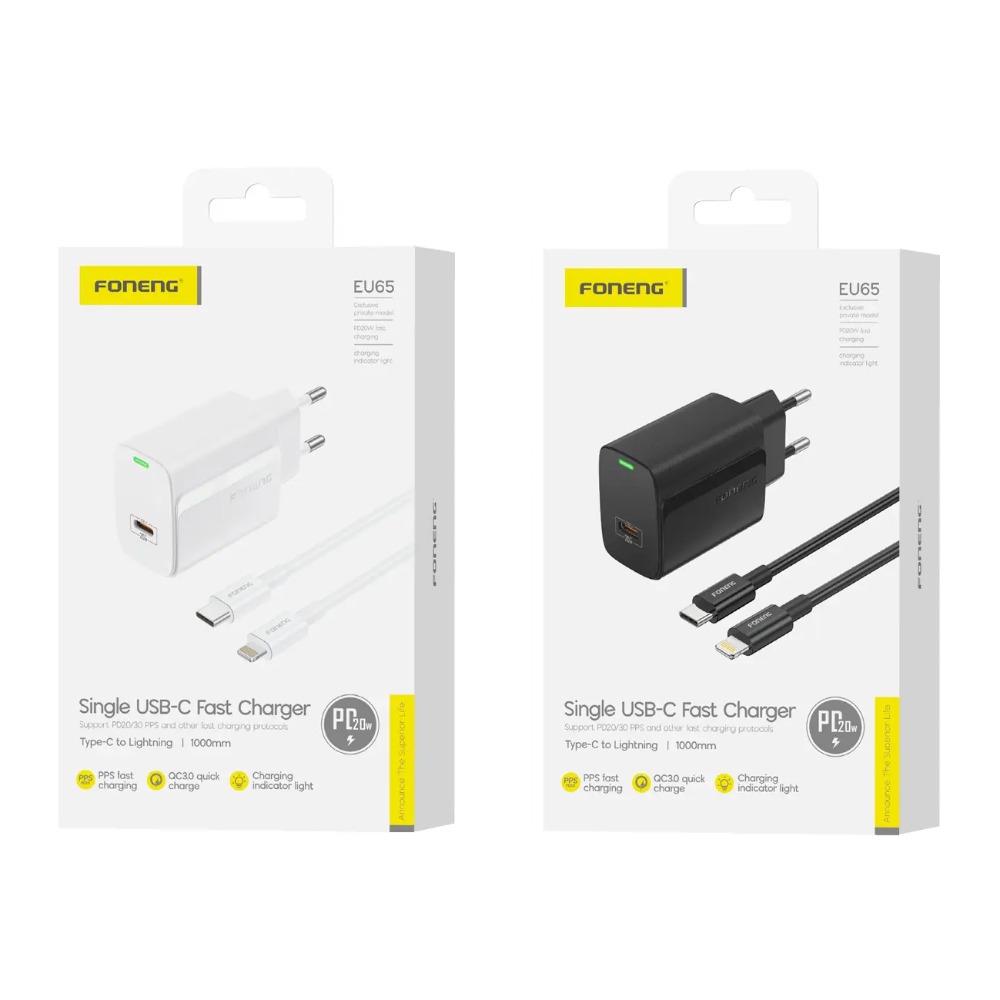 EU65 20W CON C+I CABLE CARGADOR