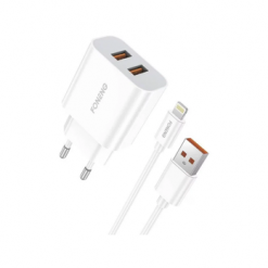 EU45 12W DUAL USB IPH CABLE CARGADOR KIT