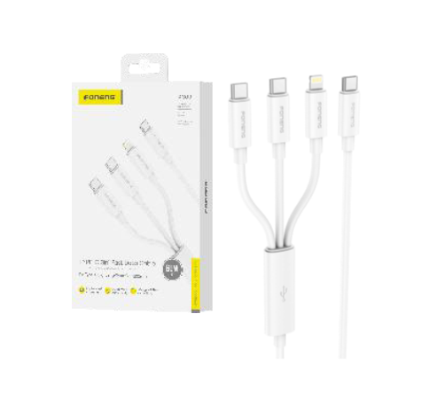 XS09 60W TYPE C 3IN1 C+C+I FAST DATA CABLE