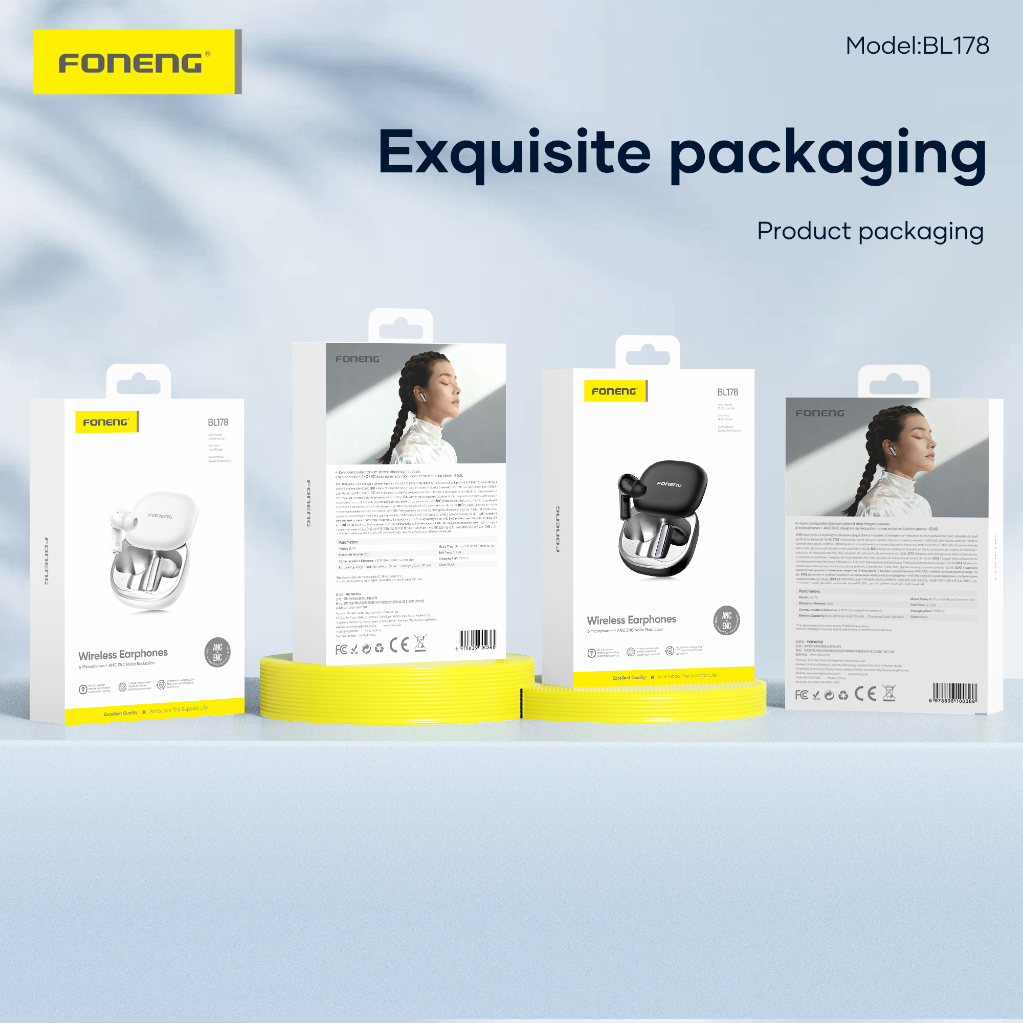 BL178 6MIC ANC+ENC DEEP NOISE REDUCCION (BLACK) - Image 5