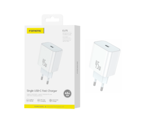 EU75 GAN45W USB+C ENCHUFE INTELIGENTE