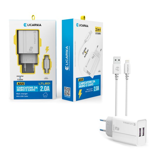 LTL201 12W IPH DUAL USB CHARGER