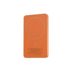 PX155 5MIL NARANJA METALICO MAGNETIC WIRELESS POWERBANK