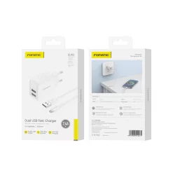 EU53 2.4A/12W IPH DUAL USB CARGADOR