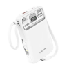 PX112 15W+20W DUAL CABLE MAGNETIC POWERBANK WHITE