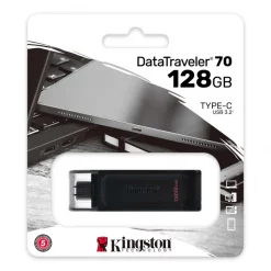 128GB KINGSTON  USB-C 3.2 DATA  TRAVELLER-70
