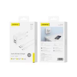 EU53 2.4A/12W MICRO  DUAL USB CARGADOR