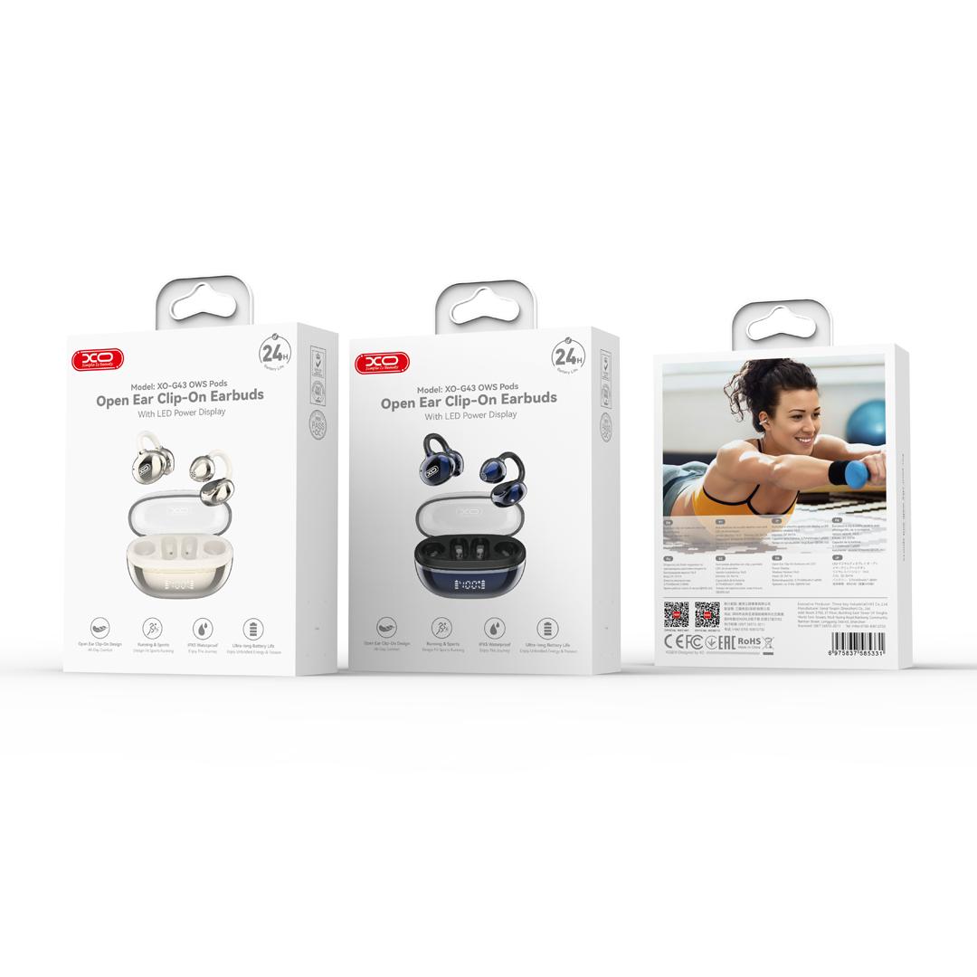 XOG43 OWS PODS, OPEN EARCLIP ON BUDS BLUE