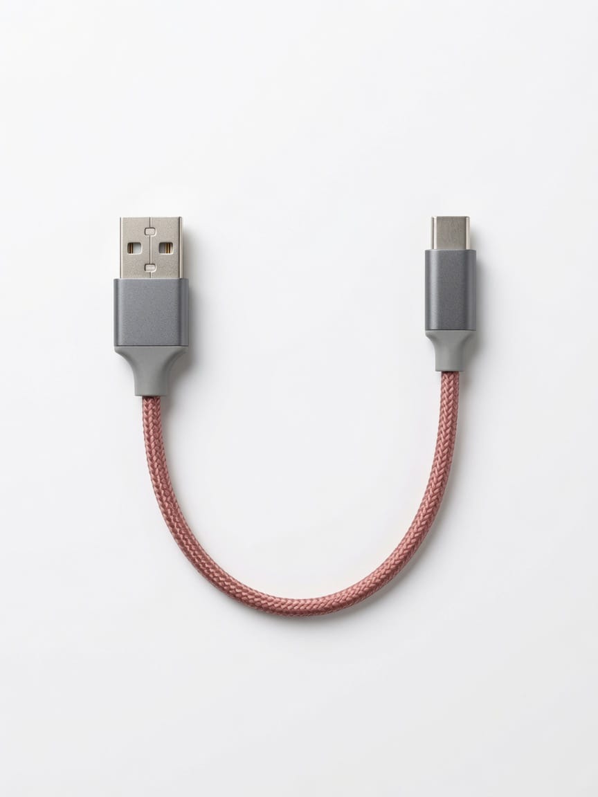 25CM USB+C CARGA Y DATOS TRENZADO 100W