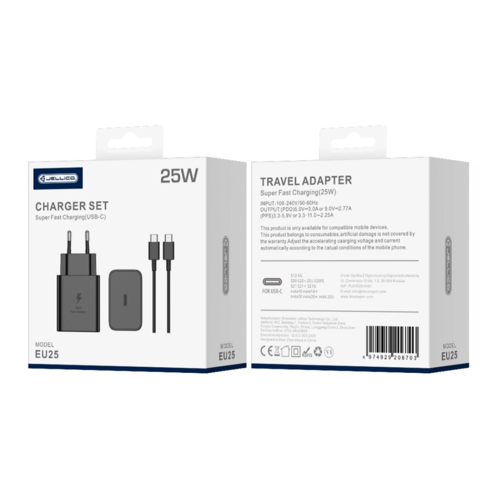 EU25 25W C+C SUPER FAST CHARGER JELLICO