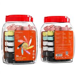 X72 CANNED (JAR) 3A I-PHONE FAST DATA CABLES
