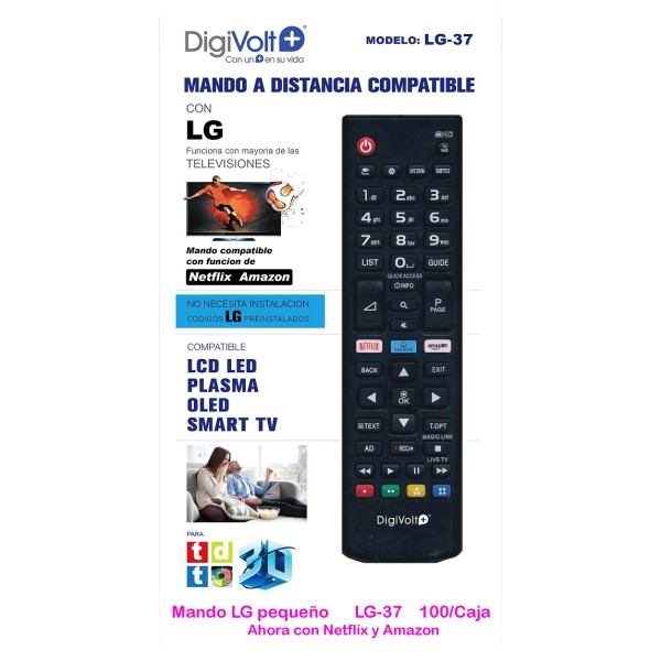 LG PEQUENO MANDO A DISTANCIA