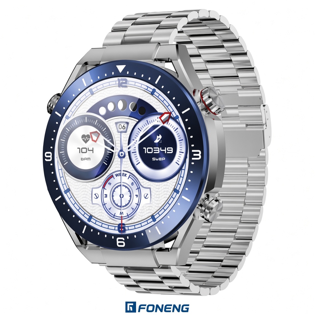 ECOWATCH EW01 SILVER BLUE